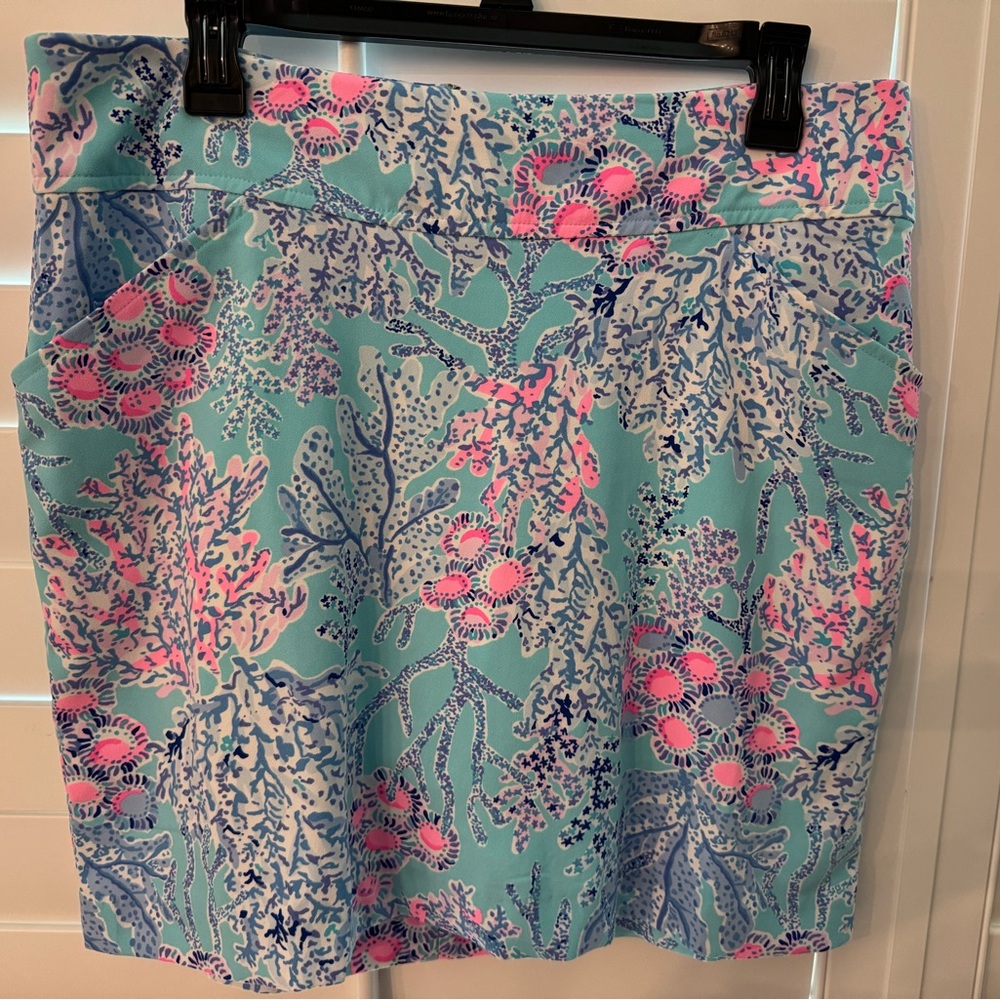 Lilly Pulitzer JONAS Skort in Blue Ibiza Now You Sea Me print Size 12 - Picture 2 of 5